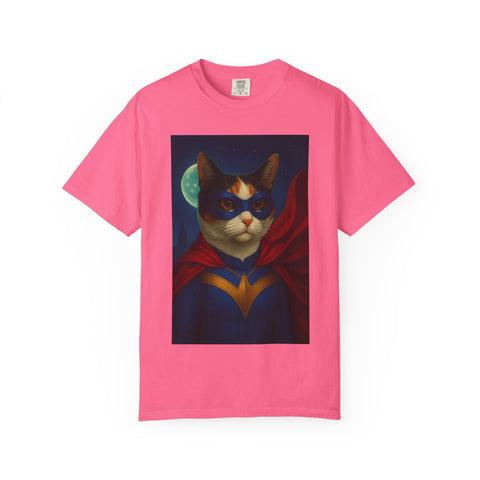 Superhero Tri-Colored Cat Unisex T-shirt