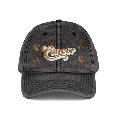 'Cancer' Vintage Embroidered Cap
