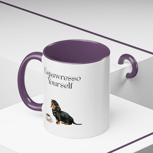 'Espawresso Yourself' Dachshund Accent Coffee Mug
