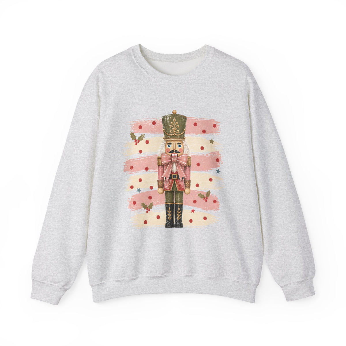 Coquette Nutcracker Sweatshirt, Pink Bow Christmas Crewneck, Nutcracker Christmas Shirt, Girly Holiday Sweatshirt, Vintage Christmas Gift