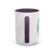 Blue/Green Planet Wrapped In A Bow Accent Coffee Mug