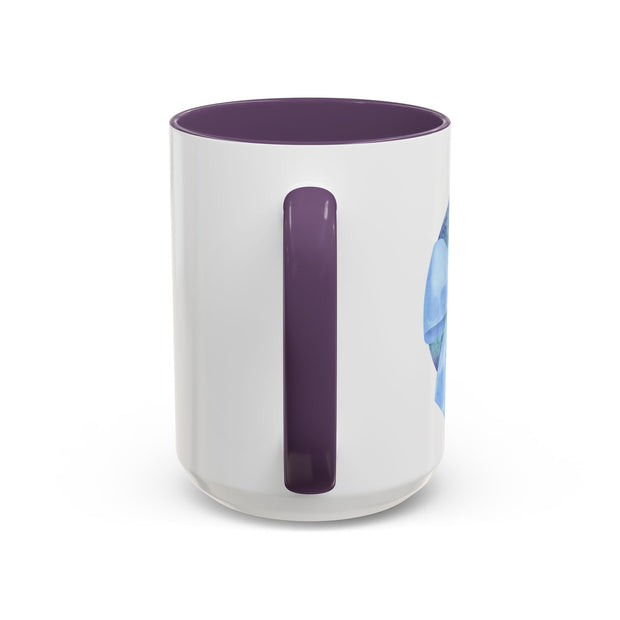 Blue/Green Planet Wrapped In A Bow Accent Coffee Mug