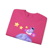 Astronaut Taking Off In Space Unisex Crewneck Sweatshirt