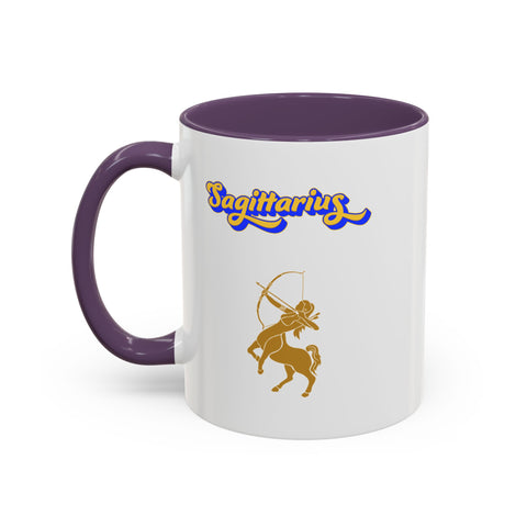 'Sagittarius' Zodiac Accent Coffee Mug