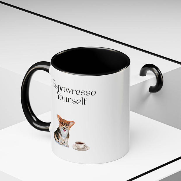 'Espawresso Yourself' Corgi Accent Coffee Mug