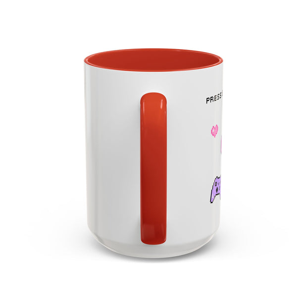 'Press Start To Slay' Accent Coffee Mug