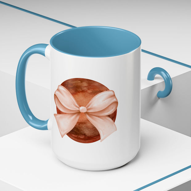 Mars Wrapped In A Bow Accent Coffee Mug