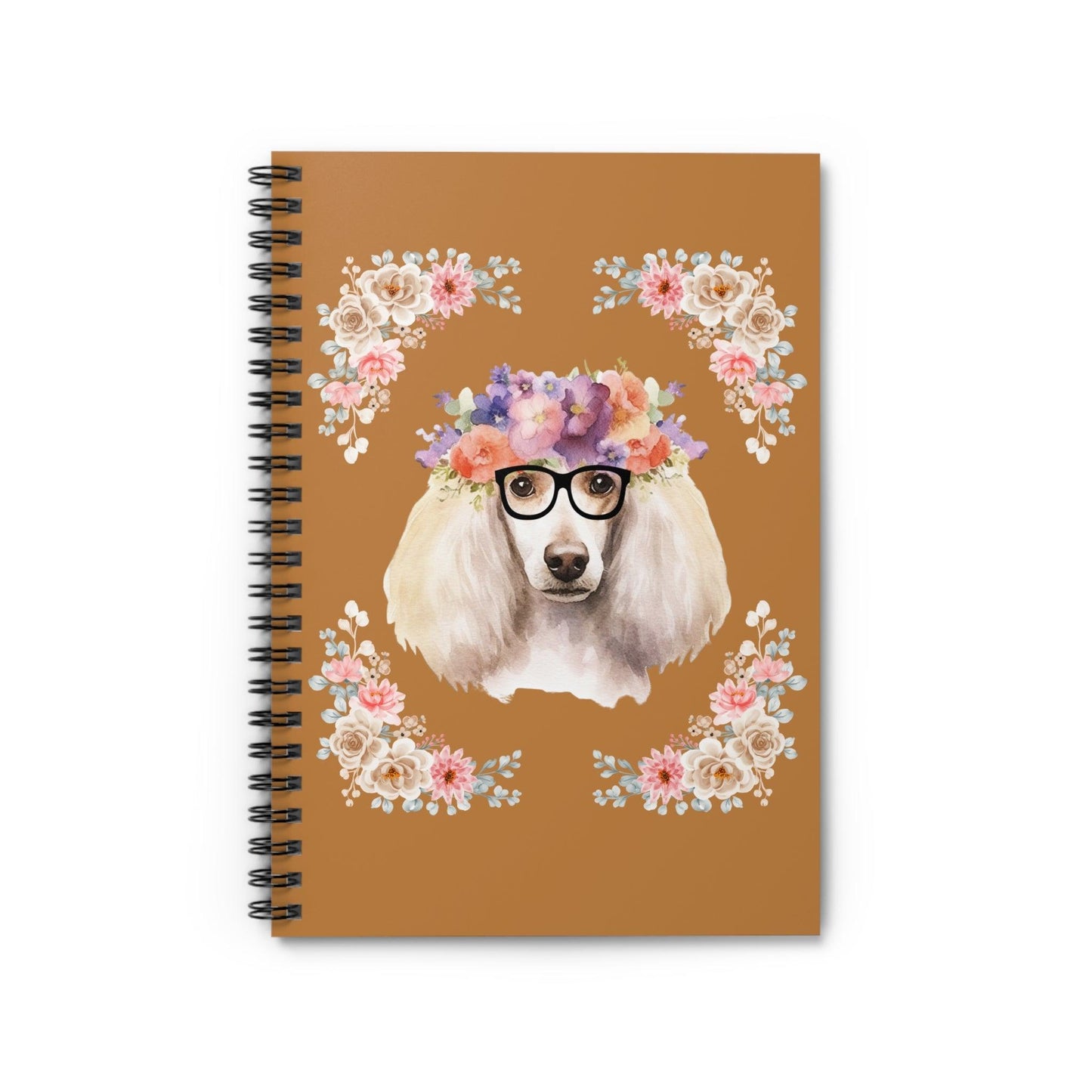 Geeky Goddess French Poodle Spiral Notebook
