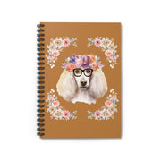 Geeky Goddess French Poodle Spiral Notebook