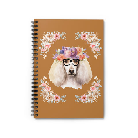 Geeky Goddess French Poodle Spiral Notebook