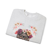 Geeky Goddess Dark Gray Cat Unisex Crewneck Sweatshirt