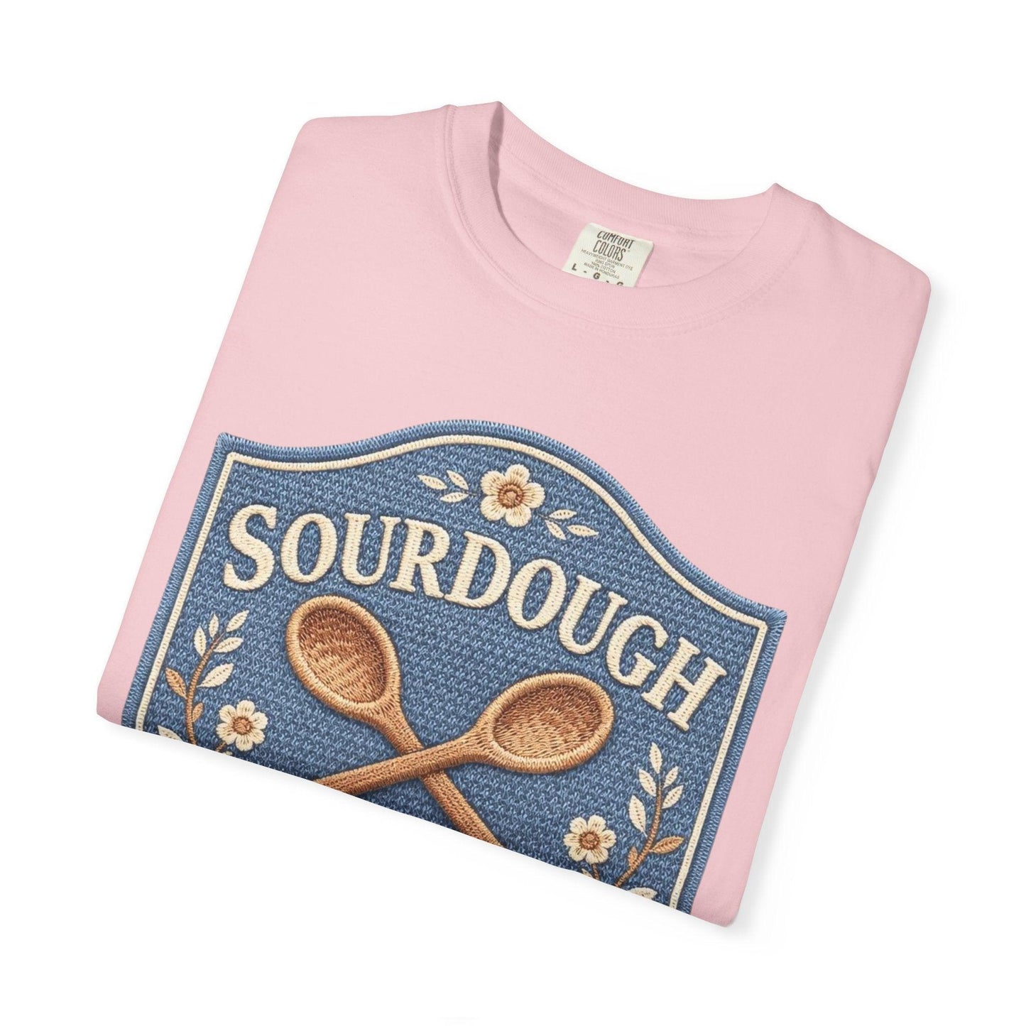 Sourdough Social Club T-shirt | Vintage Baking Badge, Bread Loaf & Spoons