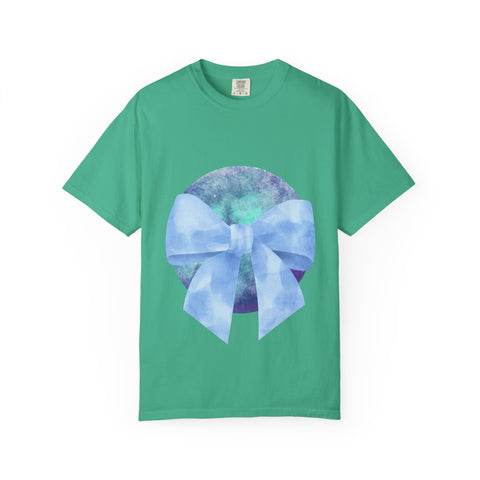 Blue/Green Planet Wrapped In A Bow Unisex T-Shirt