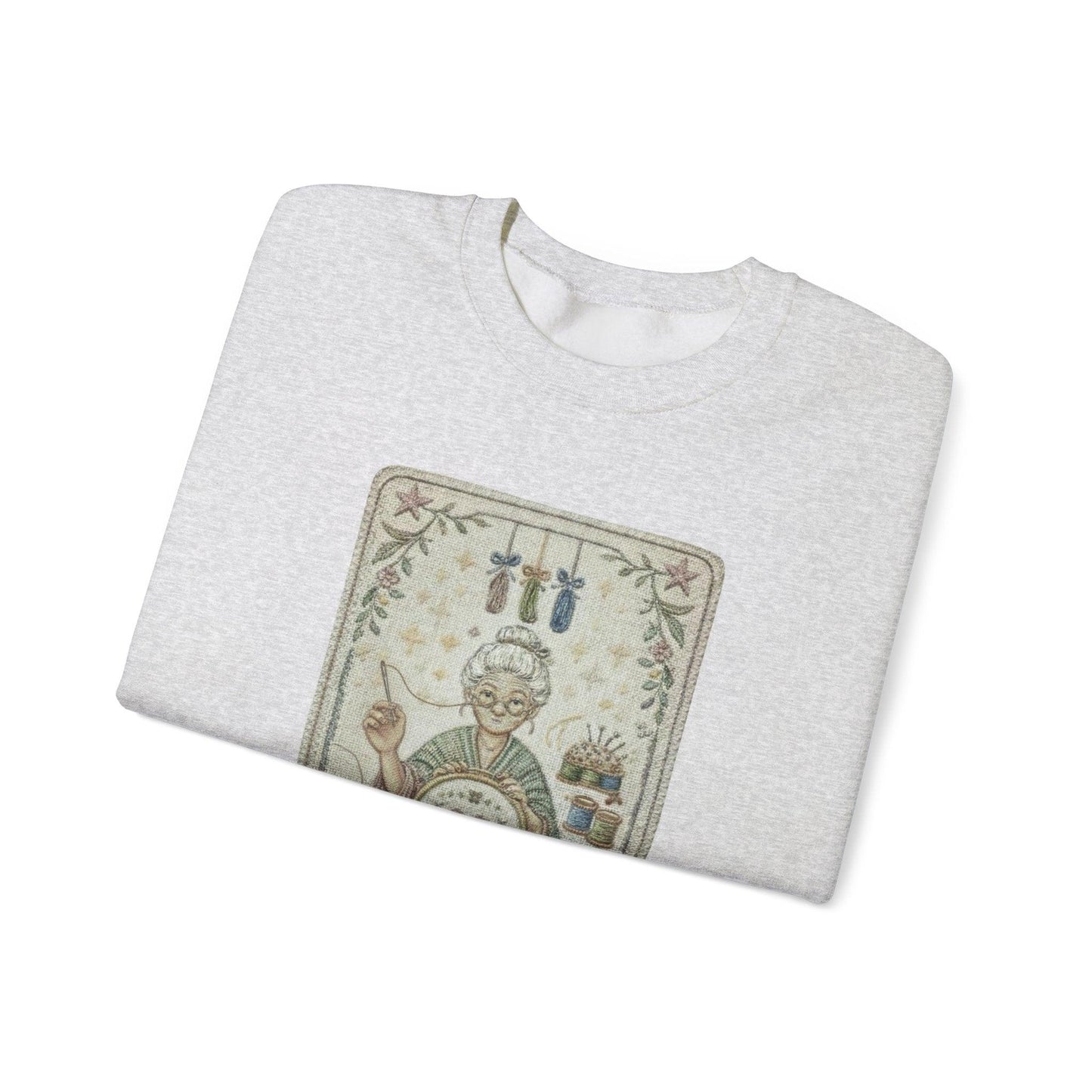 Homebody vintage knitting illustration Sweatshirt | cozy home craft design