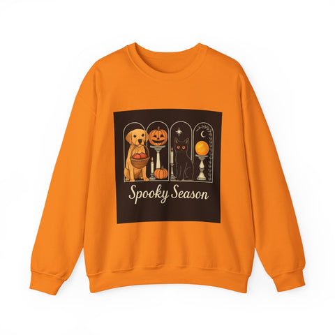 Spooky Season Golden Retriever Crewneck Sweatshirt