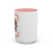Geeky Goddess Gray Cat Accent Coffee Mug