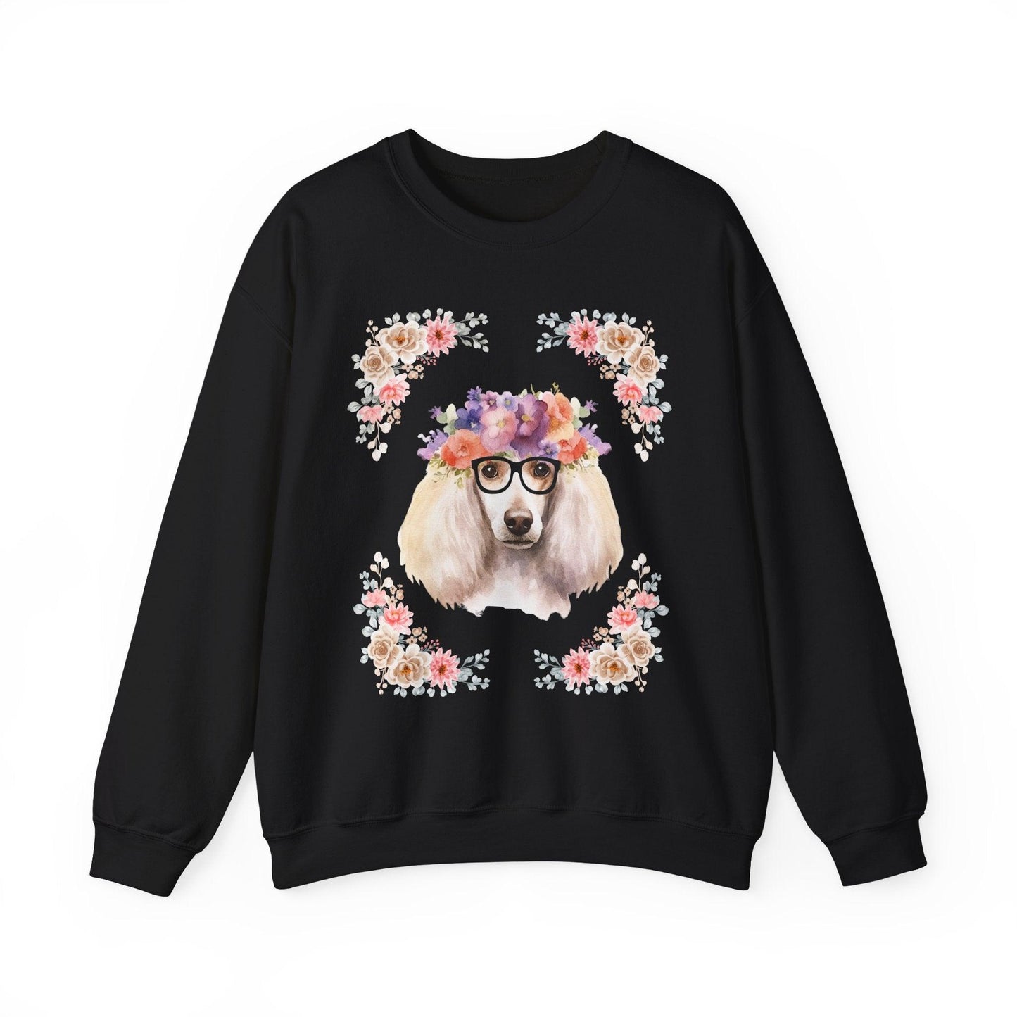 Geeky Goddess French Poodle Unisex Crewneck Sweatshirt