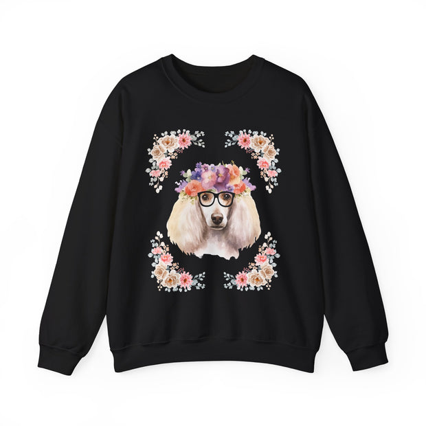 Geeky Goddess French Poodle Unisex Crewneck Sweatshirt