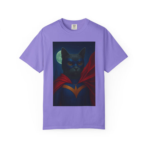 Superhero Dark Gray Cat Unisex T-shirt