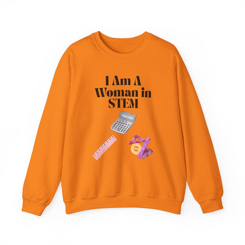 'I Am A Woman in STEM' Mathematics Unisex Crewneck Sweatshirt