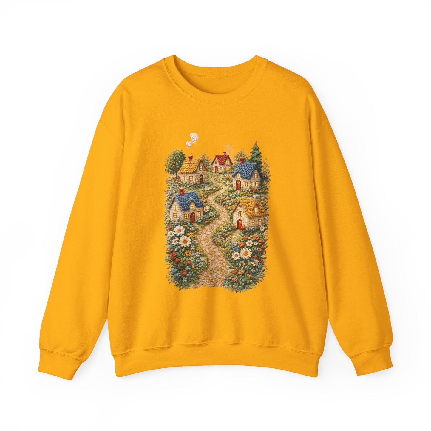 Cozy Cottage Pathway Sweatshirt | Country Village Scenic Crewneck