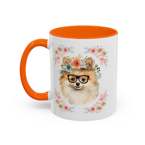 Geeky Goddess Pomeranian Accent Coffee Mug