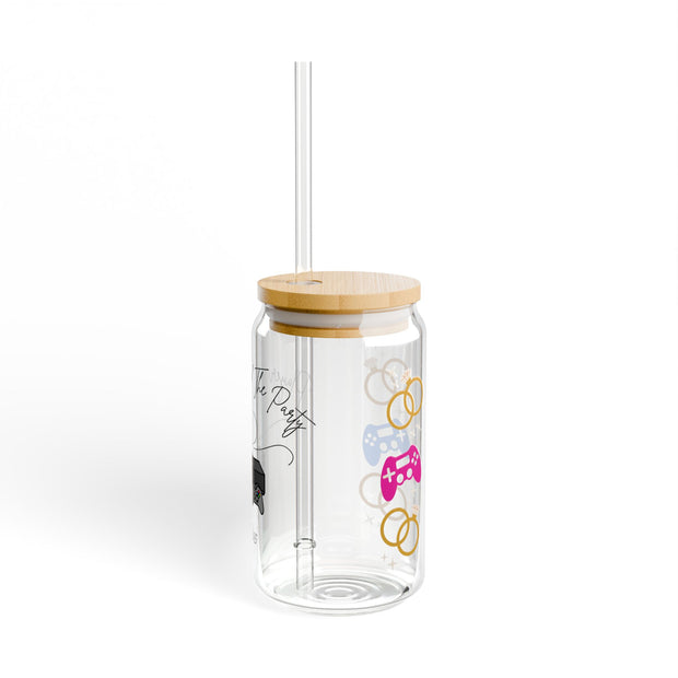 'Player 2 Joined The Party' 'Est. 2025' Sipper. Glass