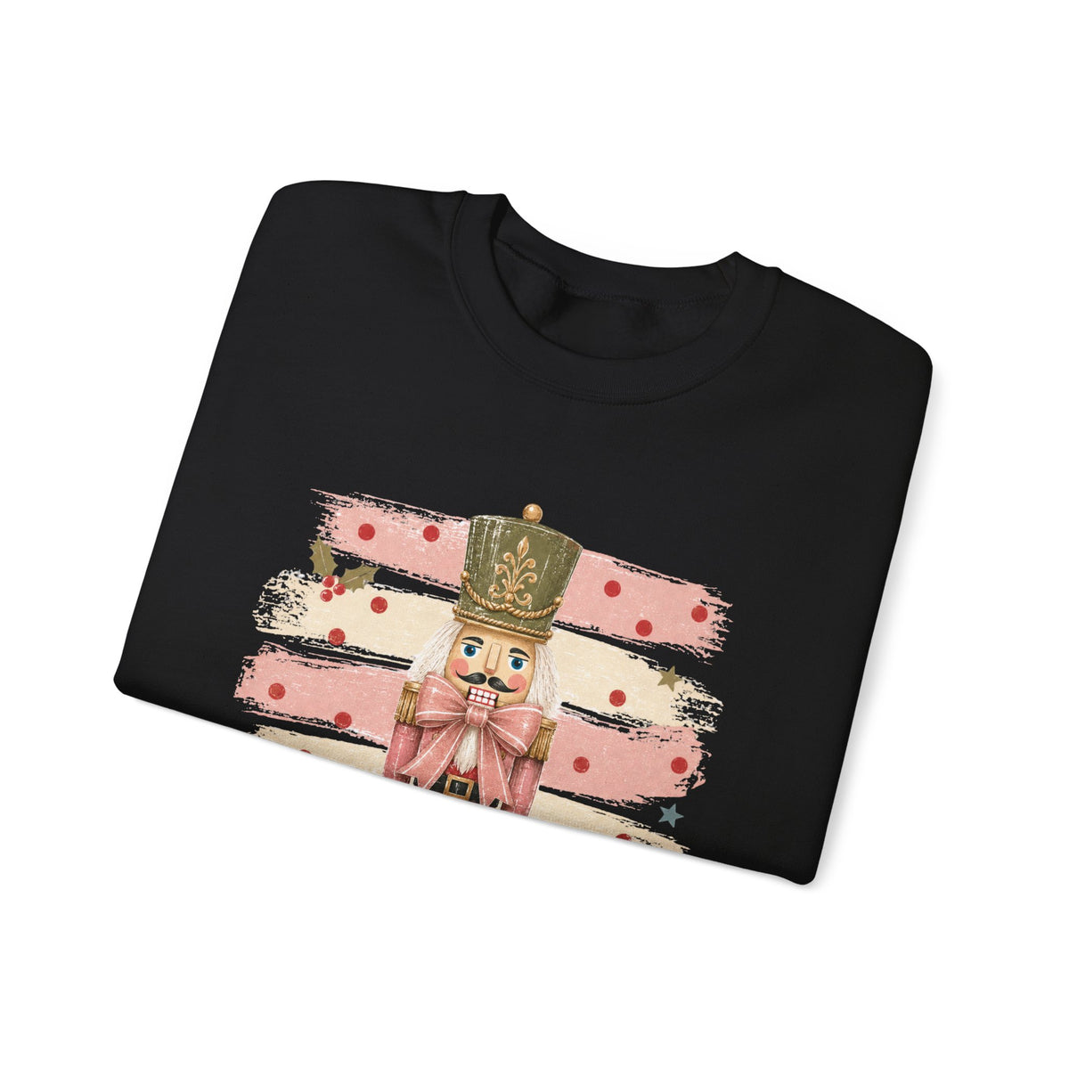 Coquette Nutcracker Sweatshirt, Pink Bow Christmas Crewneck, Nutcracker Christmas Shirt, Girly Holiday Sweatshirt, Vintage Christmas Gift
