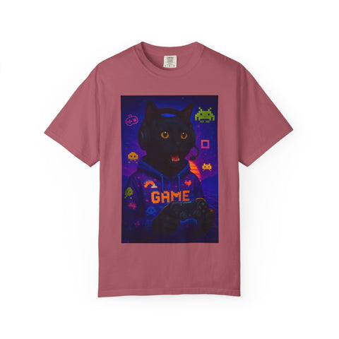 Game On Black Cat Unisex T-shirt