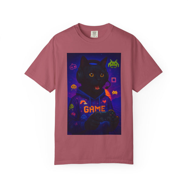 Game On Black Cat Unisex T-shirt