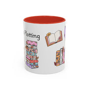 'Shhh...I'm Plotting' Accent Coffee Mug