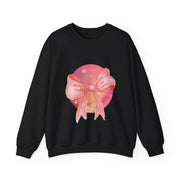 Pink/Yellow Planet Wrapped In A Bow Unisex Crewneck Sweatshirt