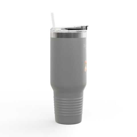 'Espawresso Yourself' French Bulldog Insulated Travel Mug, 40oz