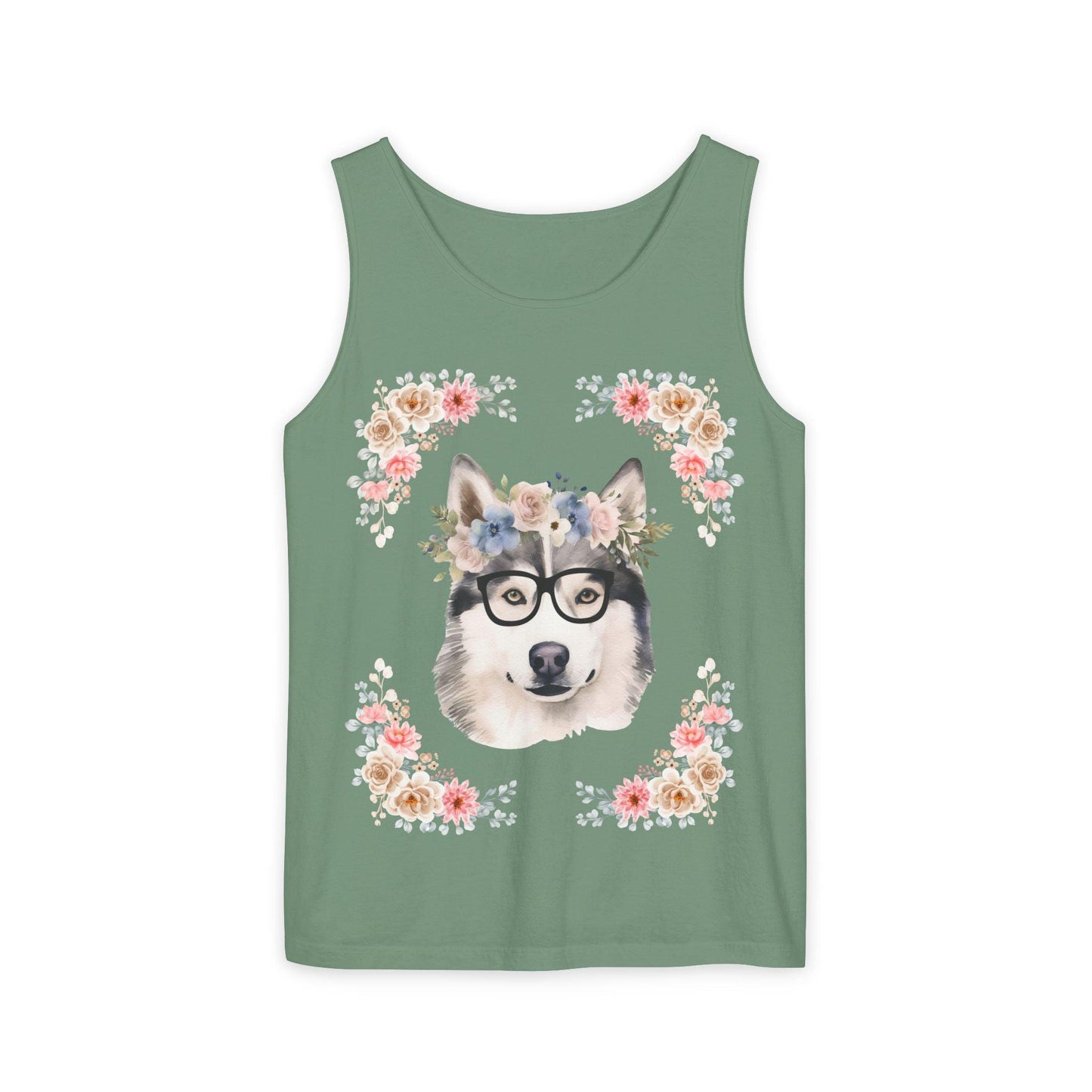 Geeky Goddess Siberian Husky Unisex Tank Top