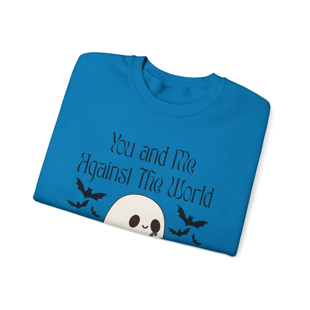 'You and Me Against The World' Unisex Crewneck Sweatshirt