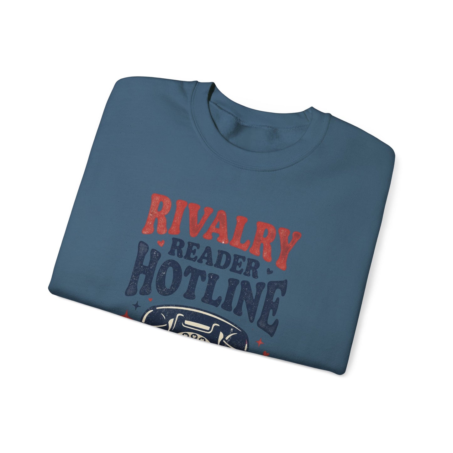 Rivalry Reader Hotline Sweatshirt, Hockey Romance Booktok Crewneck, Sports Romance Reader Pullover