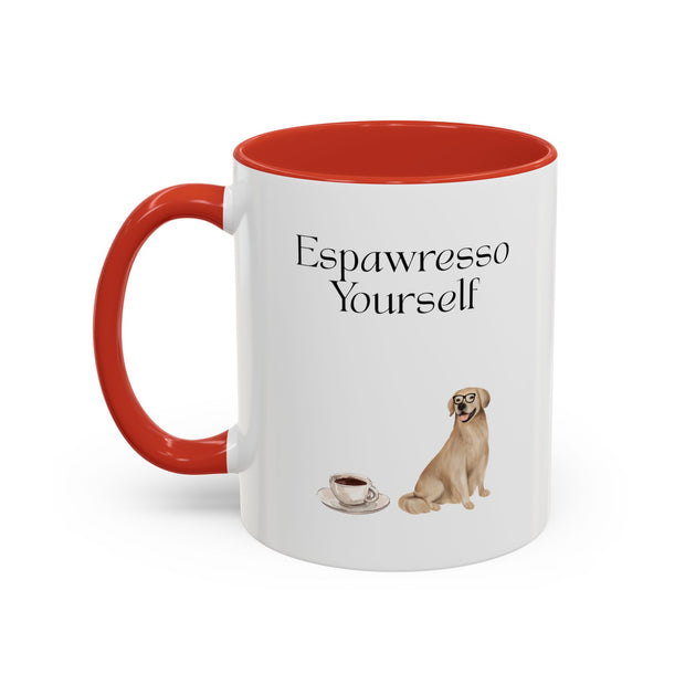 'Espawresso Yourself' Golden Retriever Accent Coffee Mug