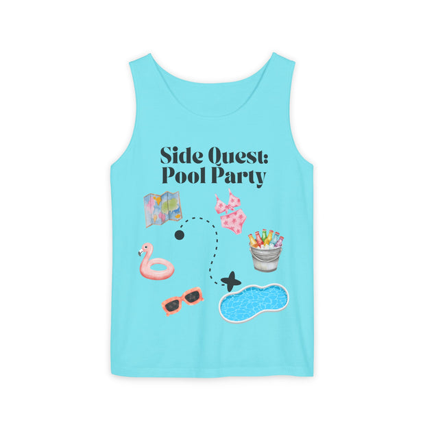 'Side Quest: Pool Party' Unisex Tank Top