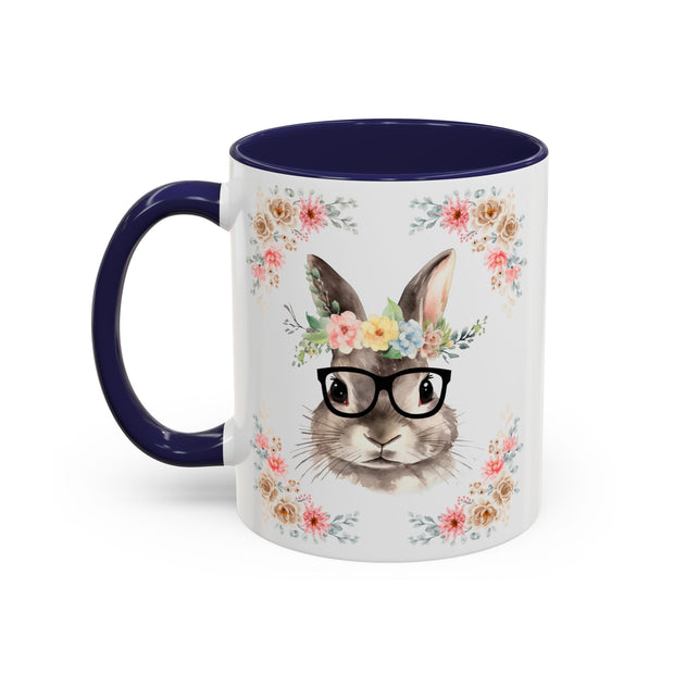 Geeky Goddess Bunny Accent Coffee Mug
