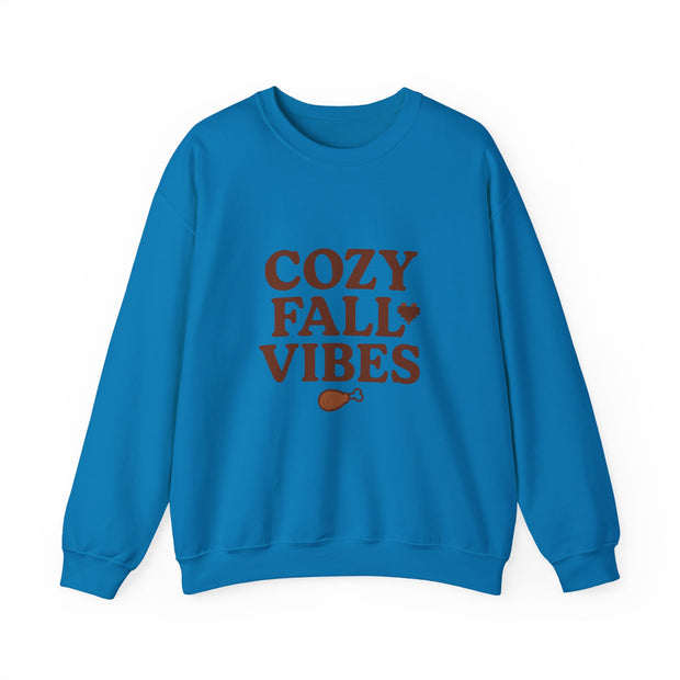 Cozy Fall Vibes Sweatshirt - Unisex Crewneck, Autumn Apparel, Perfect for Thanksgiving, Comfortable Gift, Casual Style