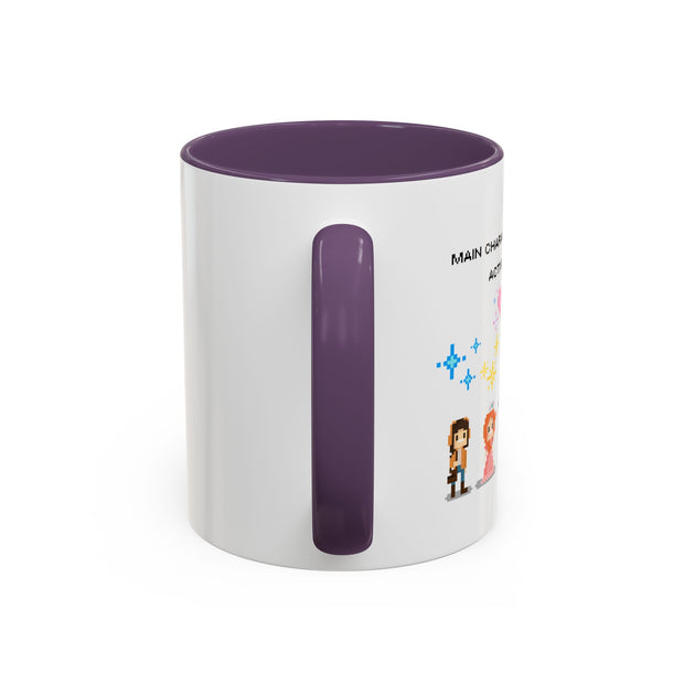 'Main Character Mode: Activated' Accent Coffee Mug