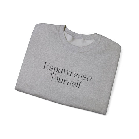 'Espawresso Yourself' French Bulldog Unisex Crewneck Sweatshirt