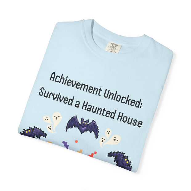 'Achievement Unlocked Haunted House' Unisex T-Shirt