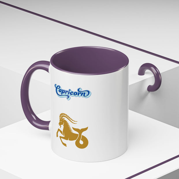 'Capricorn' Zodiac Accent Coffee Mug