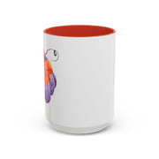 Purple Pumpkin Wrapped In A Bow Accent Coffee Mug