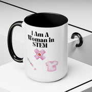 'I Am A Woman In STEM' Nurse Accent Coffee Mug
