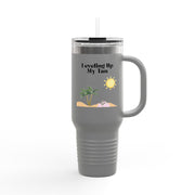 'Leveling Up My Tan' Insulated Travel Mug, 40oz