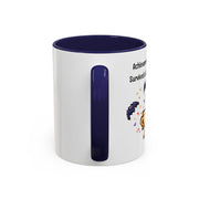 'Achievement Unlocked: Survived A Haunted House' Accent Coffee Mug