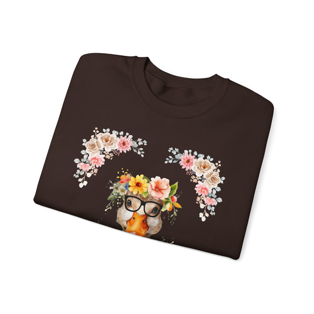 Geeky Goddess Duck Unisex Crewneck Sweatshirt