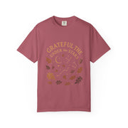 Grateful Under the Stars T-shirt | Unisex Garment-Dyed Tee, Inspirational Apparel, Cozy Casual Wear, Gifts for Nature Lovers, Fall Fashion